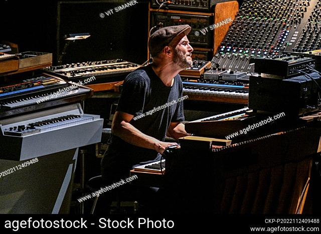 German neoclassical composer Nils Frahm performs during his concert within the Prague Sounds international music festival in Prague, Czech Republic