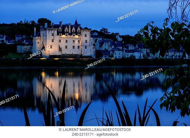 Château of Montsoreau, was built on the Loire in 1455, at the confluence of the Loire and Vienne rivers. Montsoreau, Maine-et-Loire, Pays de la Loire region