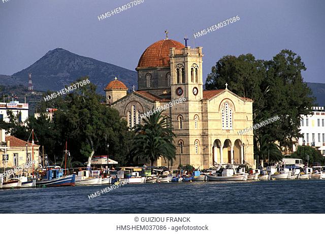 Greece, Saronic Islands, Aegina island, the harbour