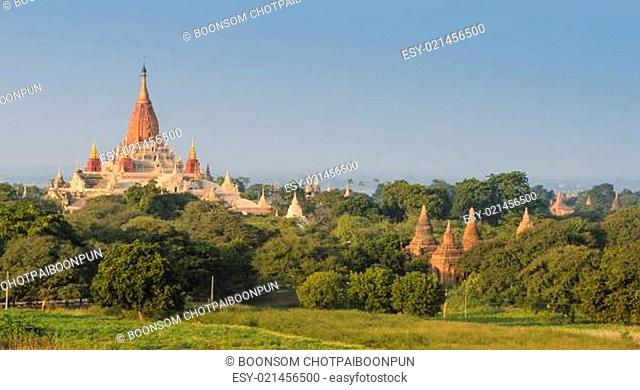 View of Ananda temple in Bagan, Myanmar