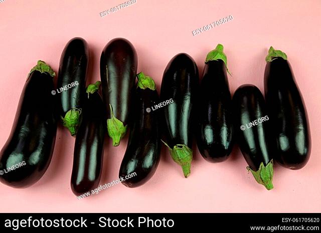 Aubergine eggplant isolated on white. Quality photo for your project. High quality photo