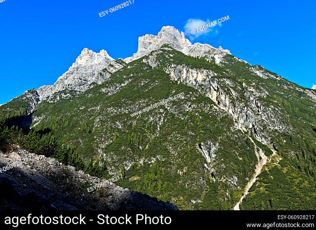 Dreischusterspitze, Sexten, Sextener Dolomiten, Südtirol, Italien / Punta dei Tre Scarperi, Sesto, Sesto Dolomites, South Tirol, Trentino-Alto Adige, Italy