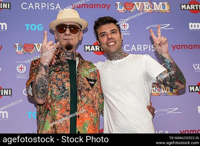 The singers Fedez and J-Ax present their benefit concert for the Tog Foundation, which will be held on June 28 in Piazza Duomo