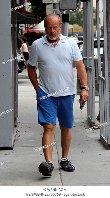 Kelsey Grammer out and about running errands with his wife picking up the dry cleaning Featuring: Kelsey Grammer Where: Los Angeles, California