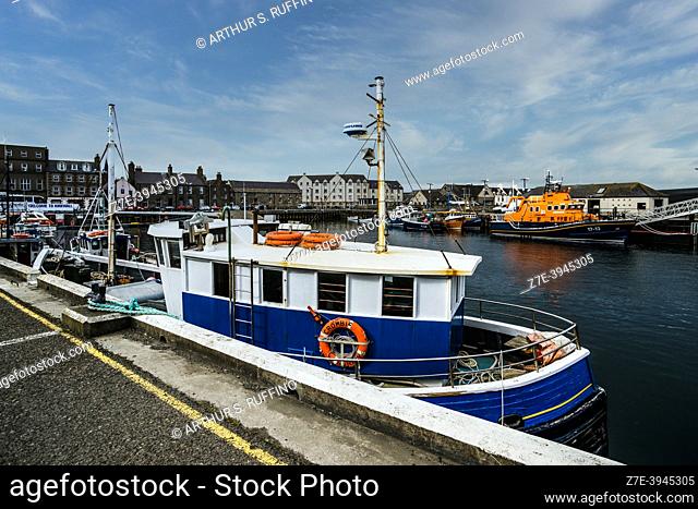 Kirkwall Port and marina. Kirkwall, Orkney Islands, Scotland, United Kingdom