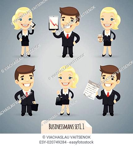 Businessmans Cartoon Characters Set1.1