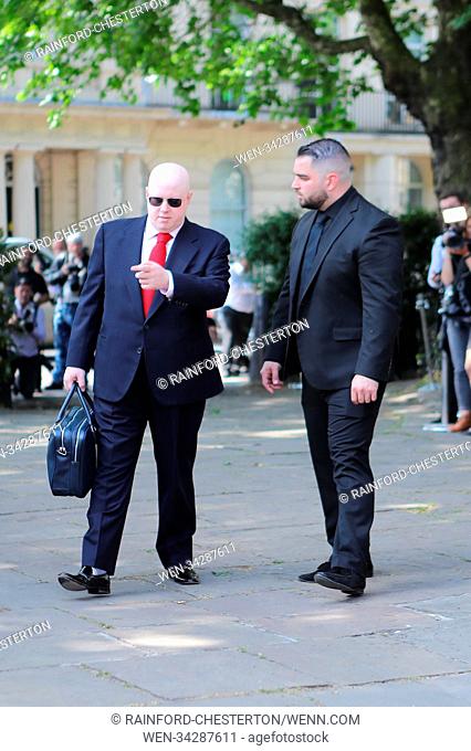 The funeral of Dale Winton at The Old Church in Marylebone, London Featuring: Matt Lucas Where: London, United Kingdom When: 22 May 2018 Credit:...