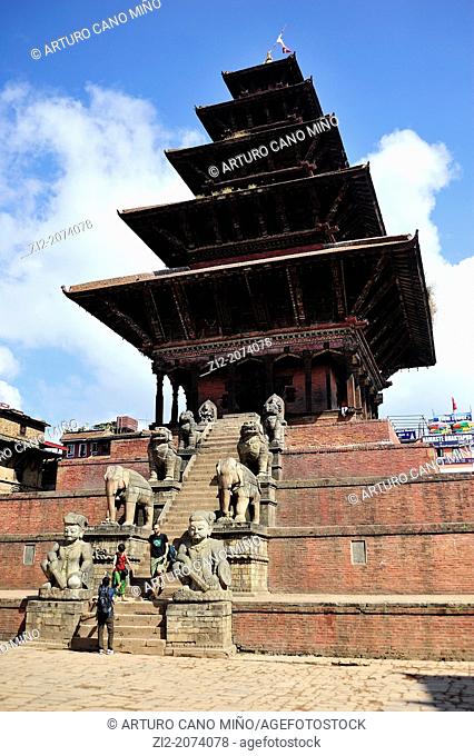 Nyatapola Hindu Temple, Bhaktapur, Nepal