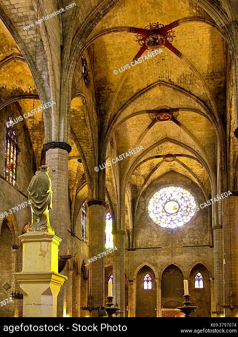 Sta. Maria del Mar Church (14th Century). Barcelona (Catalunya) Spain