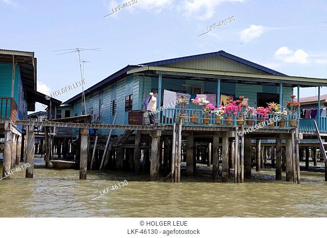 Water Village Stilt Houses, Kampong Ayer Water Village, Bandar Seri Begawan, Brunei Darussalam, Asia