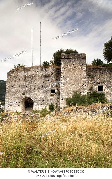 Greece, Epirus Region, Parga, ruins of the Venetian Castle, built 15-18th centuries