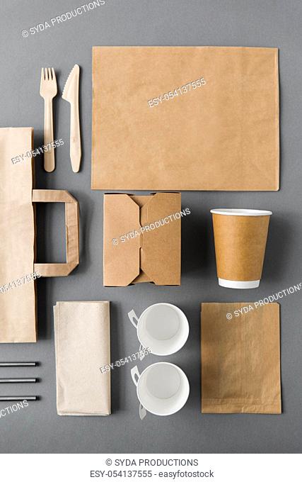 disposable paper takeaway food packing stuff
