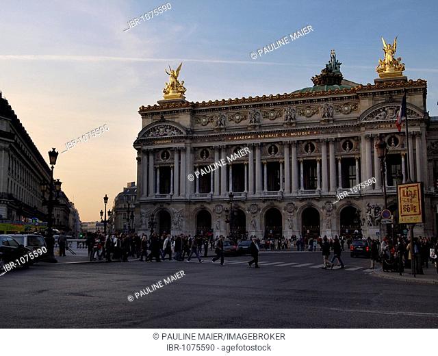 Opera Garnier, old opera and Place de l'Opera, Paris, France, Europe