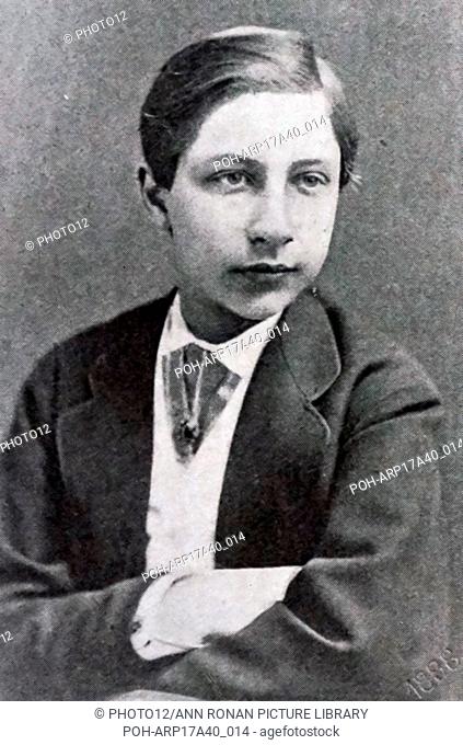 Photographic portrait of Wilhelm II, German Emperor (1859-1941) at age 14. Dated 19th Century