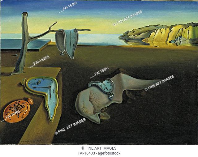 The Persistence of Memory. Dali, Salvador (1904-1989). Oil on canvas. Surrealism. 1931. © Museum of Modern Art, New York. 24, 1x33. Painting