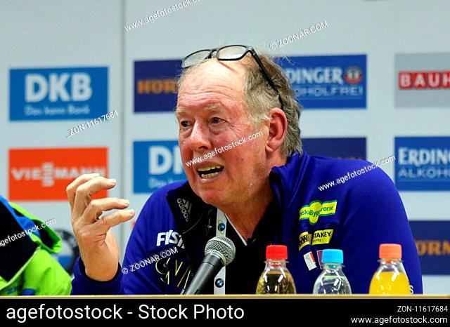 Pressekonferenz mit Schweden Coach Wolfgang Pichler darf nicht zu den Olympischen Winterspielen in Südkorea