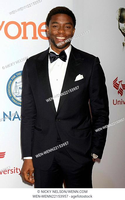 The 46th NAACP Image Awards presented by TV One at the Pasadena Civic Center - Arrivals Featuring: Chadwick Boseman Where: Pasadena, California