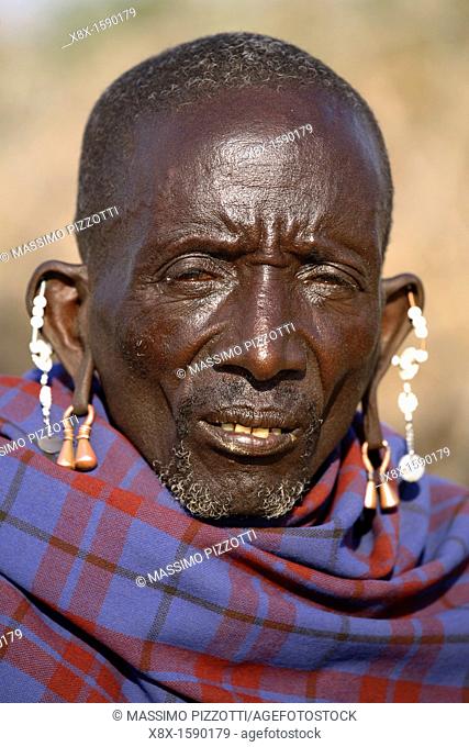 Portrait of a Maasai man, Ngogongoro conservation Area, Tanzania