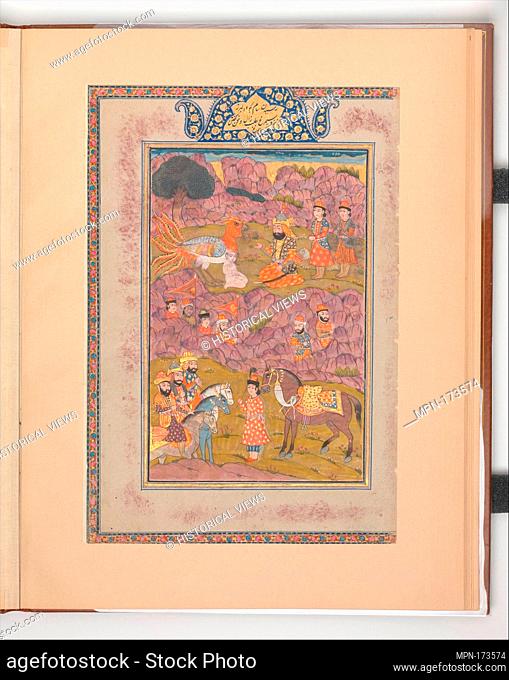 Zal Returned to Sam, Folio from a Shahnama (Book of Kings). Author: Abu'l Qasim Firdausi (935-1020); Object Name: Folio from an illustrated manuscript; Date:...