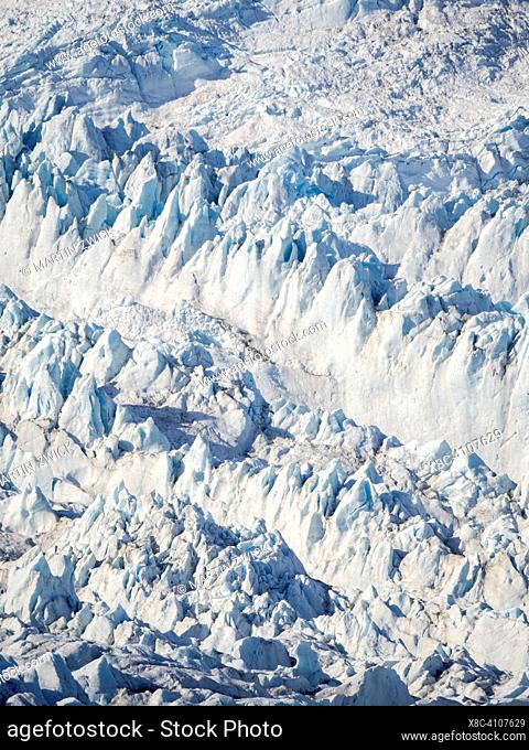 Brueckner Glacier. Landscape in the Johan Petersen Fjord, a branch of the Sermilik (Sermiligaaq) Icefjord in the Ammassalik region of East Greenland