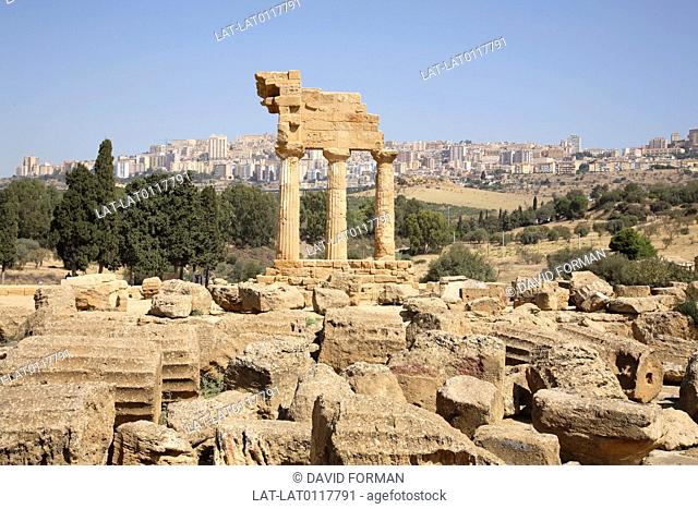 Agrigento was the centre of Greek then Roman and then Cartheginian rule on the island of Sicily. The Temple of Castor and Pollux or Temple of the Dioscuri was...