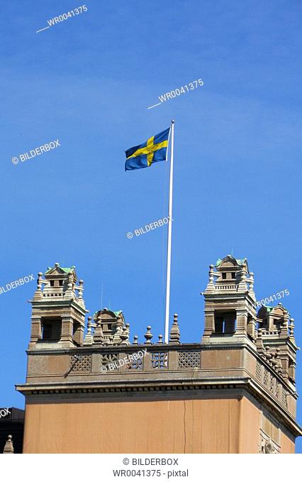 Sweden, Stockholm, flag
