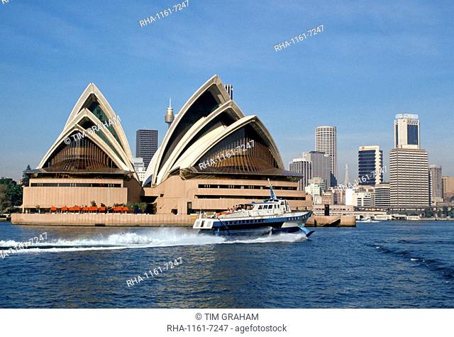 Sydney Opera House and city, Sydney, Australia