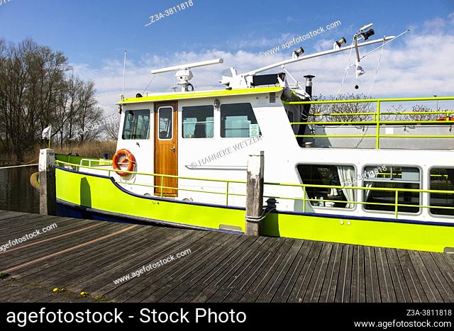 Boat to the island Tiengemeten, The Netherlands, Europe