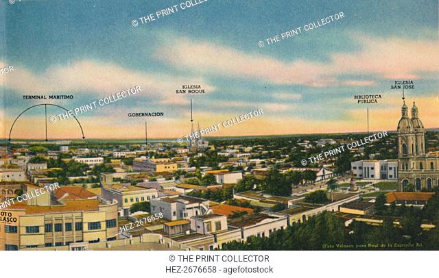 'Panorama of Barranquilla (Central Sector)', c1940s. Artist: Unknown