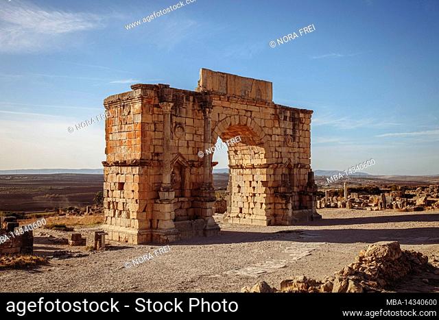 Volubilis, archaeological site, antiquity, Maghreb, Morocco, Africa