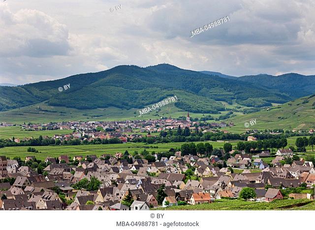 View at Kientzheim and Kaysersberg, Alsace