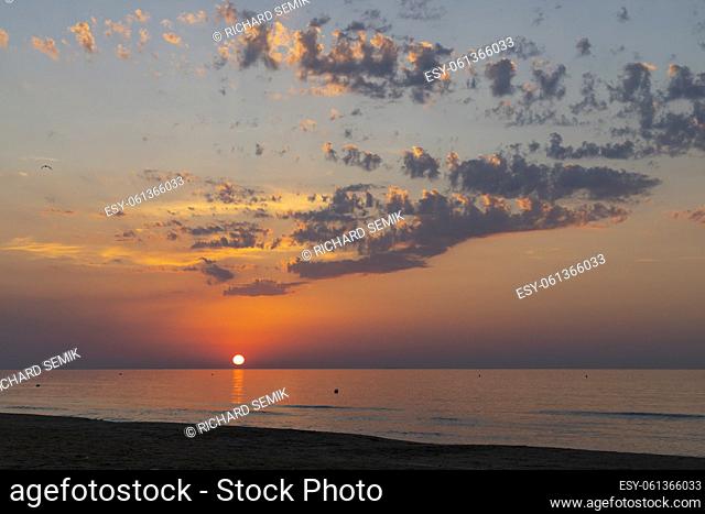 Sunset in Rodi Garganico, National park Gargano, Apulia, Italy