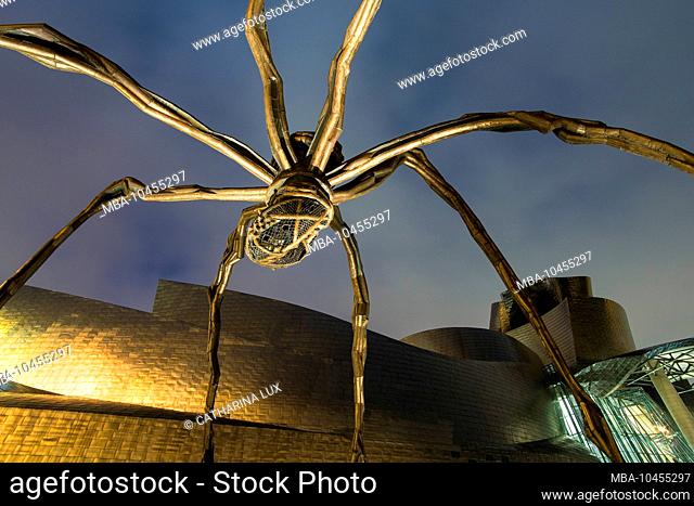 Spain, Bilbao, Guggenheim Museum, sculpture, spider, maman