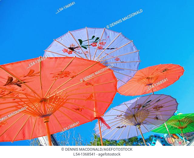 Colorful parasol umbrella