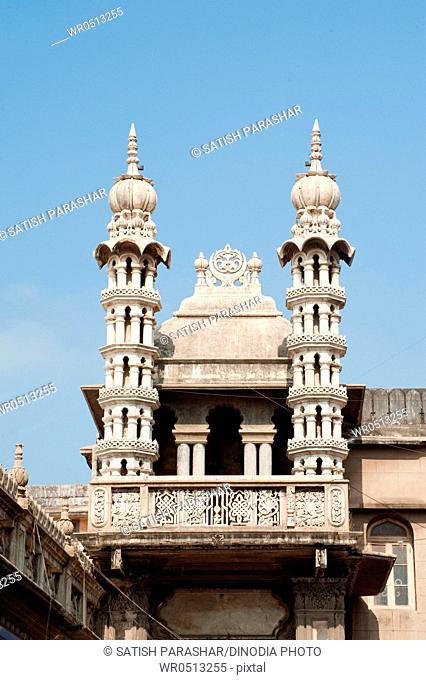 Minarets of pir muhammad shah mosque , Ahmedabad , Gujarat , India