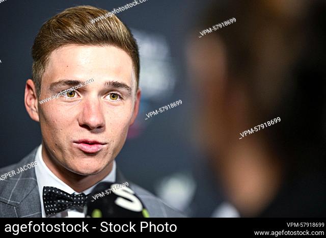 Belgian road cyclist Remco Evenepoel pictured before the 'Sportgala' award show, to announce the sport women and men of the year 2022