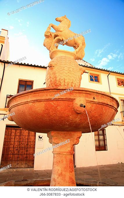Fountain of Potro in the Potro square. Córdoba