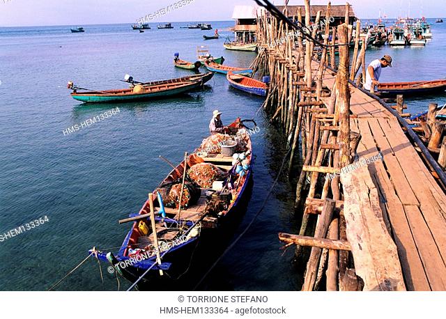 Vietnam, Phu Quoc island Southwest, the fishing village of Ganh Dau
