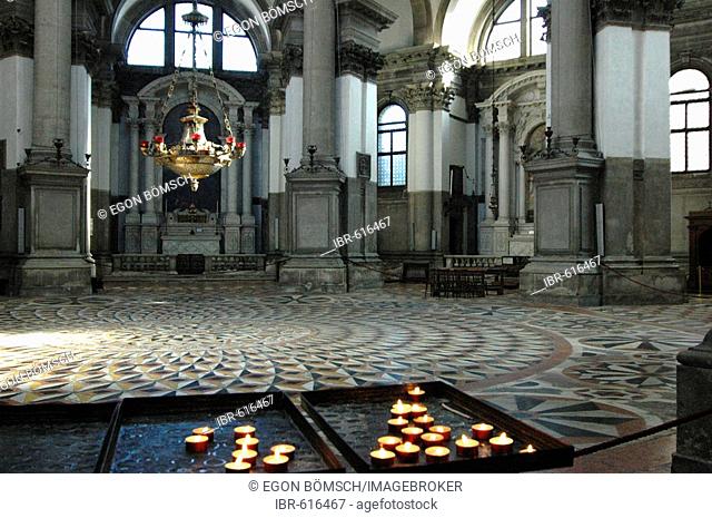 Basilica Santa Maria della Salute, interior, Venice, Veneto, Italy, Europe