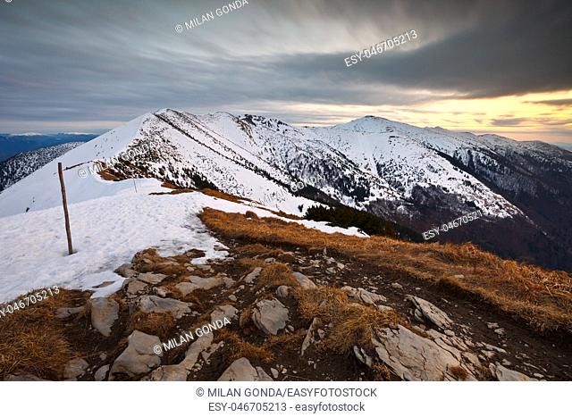 View of the Mala Fatra national park in northern Slovakia.