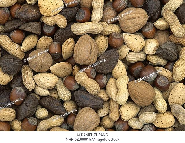 MIXED NUTS Walnuts, peanuts, hazelnuts, Brazil nuts & almonds