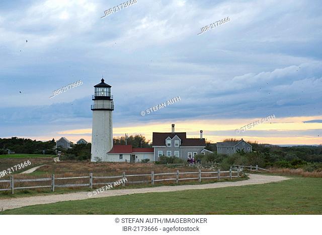 Lighthouse, Highland Light, North Truro, Cape Cod National Seashore, Massachusetts, New England, USA, North America