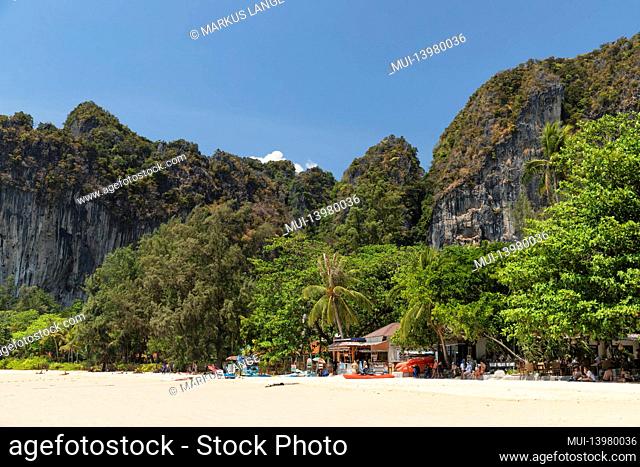 West Rai Leh Beach, Rai Leh Peninsula, Krabi Province, Thailand, Asia