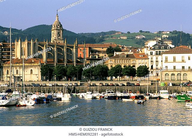 Spain, Basque Country, Biscaye Province, the Lekeitio harbour
