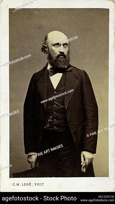 Portrait of the pianist and composer Louis Lacombe (1818-1884). Creator: Legé, Georges-Mathurin (active 1860-1880)