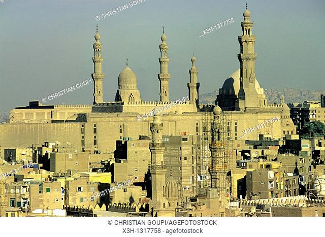 Al-Rifai Mosque and Mosque-Madrassa of Sultan Hassan, Cairo, Egypt, Africa