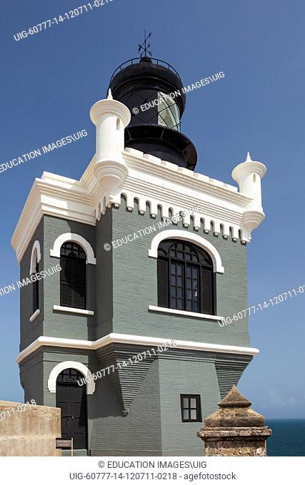 The lighthouse at Castillo San Felipe del Morro, Puerto Rico