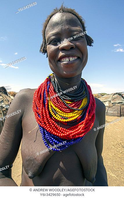 Dassanech tribe woman Omo Valley Ethiopia