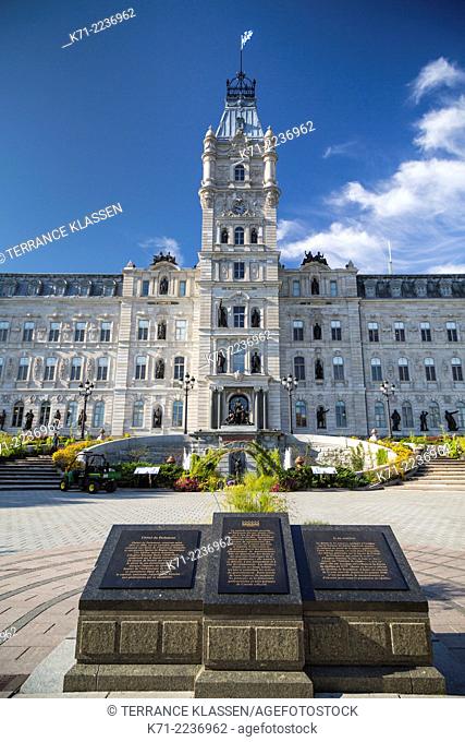 The Quebec National Assembly building in Quebec City, Quebec, Canada