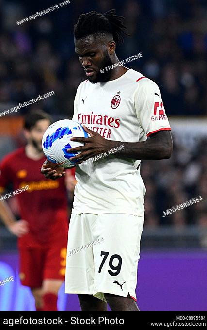 The Footballer of Milan Franck Kessie during the match Roma-Milan at the stadio Olimpico. Rome (Italy), 31 October, 2021